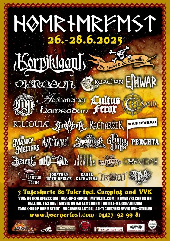 Plakat vom Hörnerfest 2025