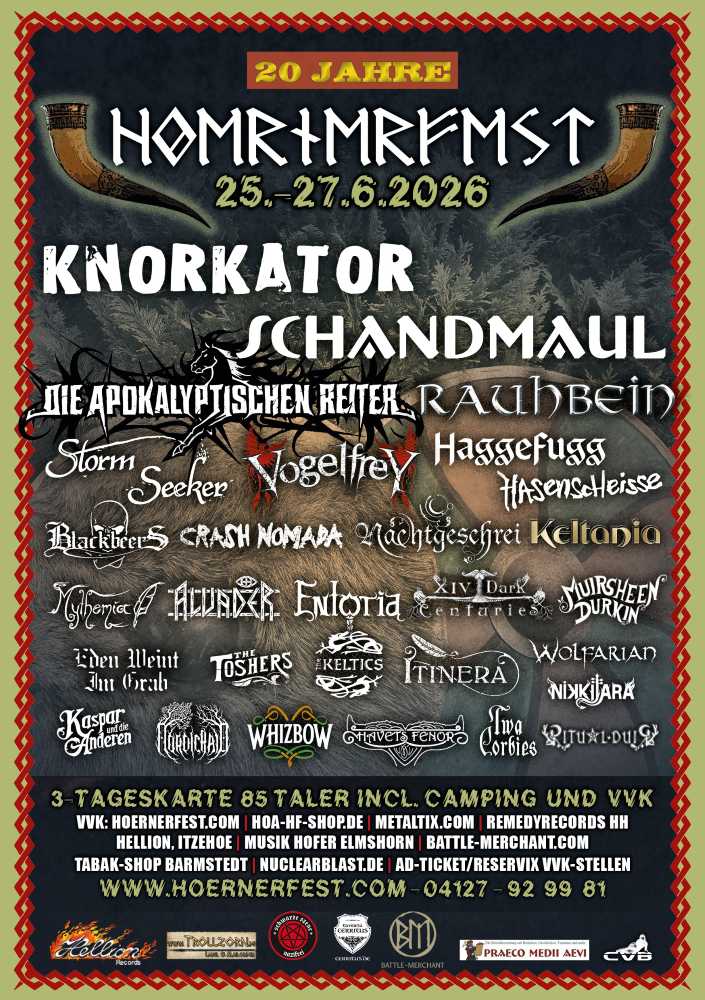 Plakat vom Hörnerfest 2026